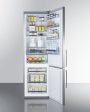 Summit FFBF181ESBI 24  Wide Built-In Bottom Freezer Refrigerator on Sale