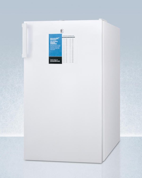 Summit FS407LPROADA 20  Wide Ada Height All-Freezer For Freestanding Use, Manual Defrost With A Lock And Probe Hole Fashion