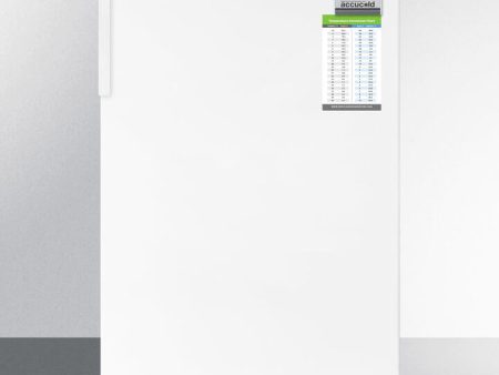 Summit FS407LMEDADA Ada Compliant 20  Wide All-Freezer With High Temperature Alarm, Lock, And Hospital Grade Cord Supply