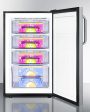 Summit FS408BL7CSSADA Commercially Listed Ada Compliant 20  Wide Built-In Undercounter All-Freezer, -20 C Capable With Full Stainless Steel Exterior And Lock Cheap