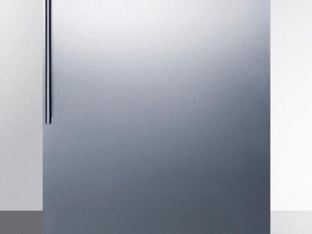 Summit FF7LBISSHVADA Ada Compliant Built-In Undercounter All-Refrigerator For General Purpose Or Commercial Use, Auto Defrost W Lock, Ss Door, Thin Handle, And White Cabinet Online