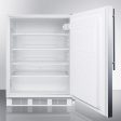 Summit FF7SSHVADA Ada Compliant Commercial All-Refrigerator For Freestanding General Purpose Use, Auto Defrost W Ss Door, Thin Handle, And White Cabinet Online now