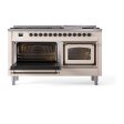 Ilve UN60FNMPAWBLP Ilve Un60Fnmpawblp Nostalgie Ii Noblesse 60  Dual Fuel Range (9 Sealed Burners + Griddle, Liquid Propane, Triple Glass Door, Antique White, Burnished) Online now