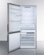 Summit FFBF279SSBILHD 28  Wide Built-In Bottom Freezer Refrigerator For Cheap