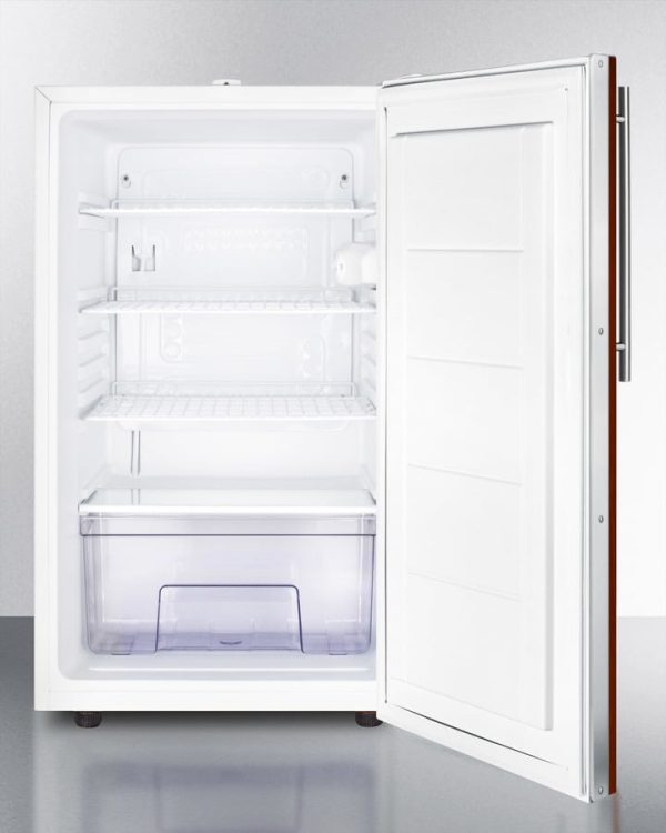 Summit FF511LBI7IF Commercially Listed 20  Wide Built-In Undercounter All-Refrigerator, Auto Defrost With A Lock And Integrated Door Frame For Full Overlay Panels Sale