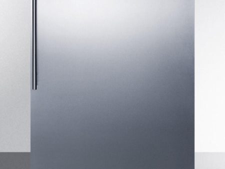 Summit FF7SSHVADA Ada Compliant Commercial All-Refrigerator For Freestanding General Purpose Use, Auto Defrost W Ss Door, Thin Handle, And White Cabinet Online now