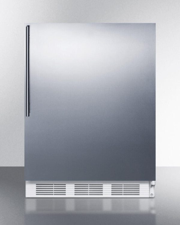 Summit FF7SSHVADA Ada Compliant Commercial All-Refrigerator For Freestanding General Purpose Use, Auto Defrost W Ss Door, Thin Handle, And White Cabinet Online now