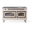 Ilve UN60FNMPAWBLP Ilve Un60Fnmpawblp Nostalgie Ii Noblesse 60  Dual Fuel Range (9 Sealed Burners + Griddle, Liquid Propane, Triple Glass Door, Antique White, Burnished) Online now