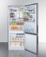 Summit FFBF279SSBI 28  Wide Built-In Bottom Freezer Refrigerator Hot on Sale