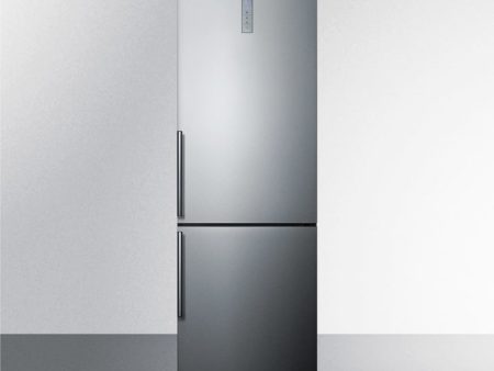 Summit FFBF192SSIM 24  Wide Bottom Freezer Refrigerator With Icemaker Online Sale