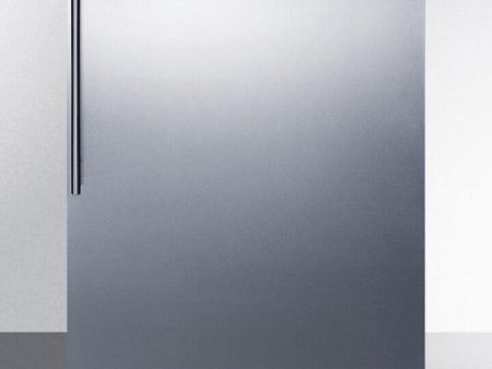 Summit FF7BBISSHV Commercially Listed Built-In Undercounter All-Refrigerator For General Purpose Use, Auto Defrost W Ss Wrapped Door, Thin Handle, And Black Cabinet on Sale