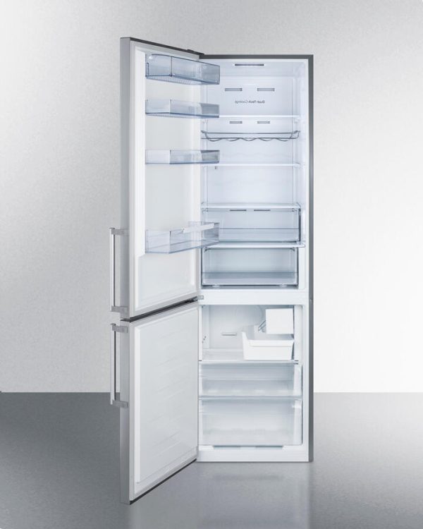 Summit FFBF192SSBIIMLHD 24  Wide Built-In Bottom Freezer Refrigerator With Icemaker For Cheap