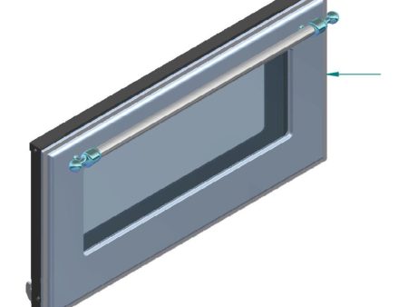 Ilve EG9624014703118 Ilve Parts Eg9624014703118 Complete Triple Glass Door Kit For 48  Range, Uov 80 E3 (Blue Grey, Burnished Trim) Discount