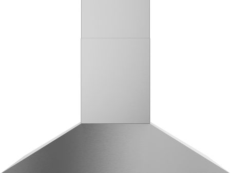 Monogram ZVWS481SRSS Monogram 48  Wall-Mounted Pyramid Chimney Vent Hood With Air Quality Sensors Cheap