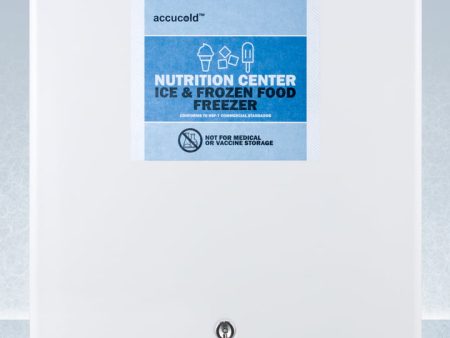 Summit FS24L7NZ Commercially Approved Nutrition Center Series Compact All-Freezer In White With Front Lock And Nist Calibrated Digital Temperature Display For Discount