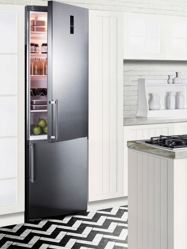 Summit FFBF249SSBI 24  Wide Built-In Bottom Freezer Refrigerator Online now