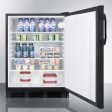 Summit FF7LBLBIADA Ada Compliant Built-In Undercounter All-Refrigerator For General Purpose Or Commercial Use, With Lock, Auto Defrost Operation And Black Exterior Cheap