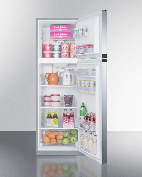 Summit FF948SS 8.8 Cu.Ft. Frost-Free Refrigerator-Freezer With Platinum Cabinet And Stainless Steel Doors Cheap