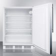 Summit FF7LSSHVADA Ada Compliant Commercial All-Refrigerator For Freestanding General Purpose Use, Auto Defrost W Lock, Ss Door, Thin Handle, And White Cabinet Online Hot Sale