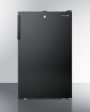 Summit FS408BLBI7 Commercially Listed 20  Wide Built-In Undercounter All-Freezer, -20 C Capable With A Lock And Black Exterior Discount