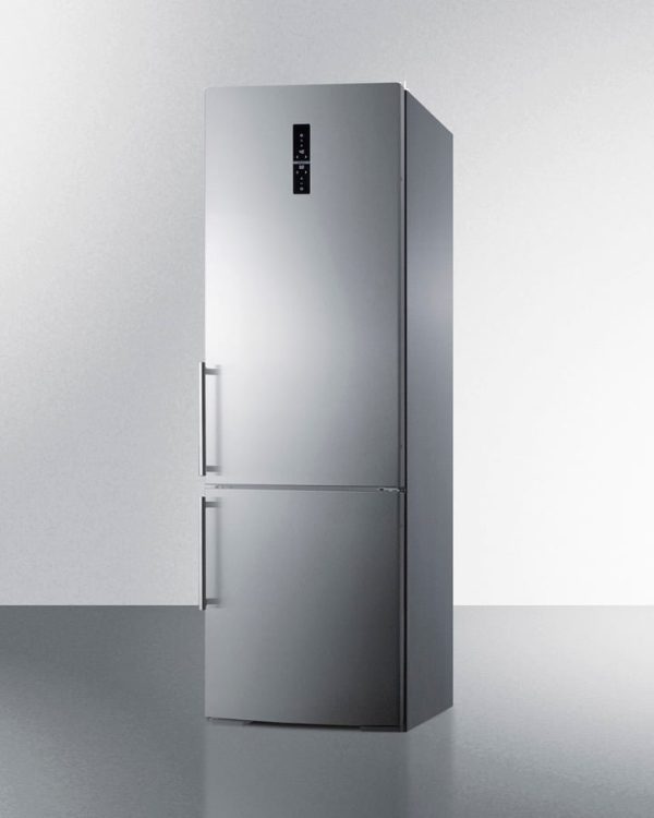 Summit FFBF249SSIM 24  Wide Bottom Freezer Refrigerator With Icemaker Fashion