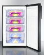 Summit FS408BLBI7 Commercially Listed 20  Wide Built-In Undercounter All-Freezer, -20 C Capable With A Lock And Black Exterior Discount