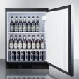 Summit FF7LBLPUBSSHH Commercially Approved Freestanding Craft Beer Pub Cellar With Digital Thermostat, Stainless Steel Door, Horizontal Handle, And Black Cabinet Sale