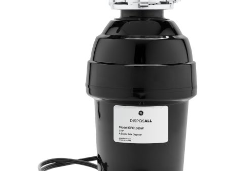 Ge Appliances GFC1065W Ge Disposall® 1 Hp Continuous Feed Garbage Disposer - Corded For Sale