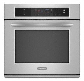 Kitchenaid KEBK171SSS Single Oven 27  Width 3.8 Cu. Ft. Capacity Thermal Oven With Two-Element Balanced Baking And Roasting Architect® Series Ii Fashion