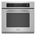 Kitchenaid KEBK101SSS Single Oven 30  Width 4.3 Cu. Ft. Capacity Thermal Oven With Two-Element Balanced Baking And Roasting Architect® Series Ii Fashion