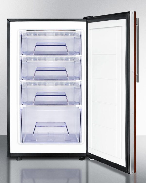 Summit FS408BLBIIFADA Ada Compliant 20  Wide Built-In Undercounter All-Freezer, -20 C Capable With A Lock And Integrated Door Frame For Full Overlay Panels For Sale