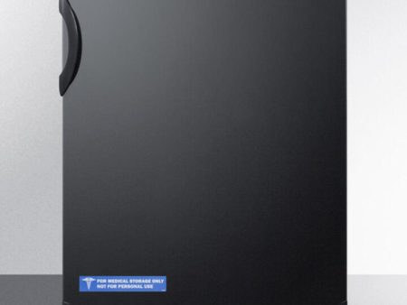 Summit FF7LBLBI Commercially Approved Auto Defrost All-Refrigerator With Lock For Built-In Undercounter Use In Black Finish Discount