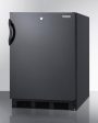 Summit FF7LBLADA Ada Compliant Commercial All-Refrigerator For Freestanding General Purpose Use, With Lock, Auto Defrost Operation And Black Exterior For Sale