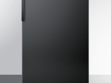 Summit FS408BLBI7ADA Commercially Listed Ada Compliant 20  Wide Built-In Undercounter All-Freezers, -20 C Capable With A Lock And Black Finish Hot on Sale