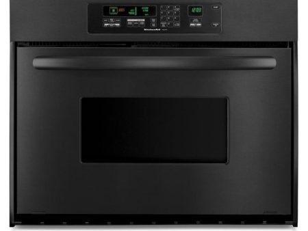 Kitchenaid KEBC147VBL Kitchenaid® 24-Inch Convection Single Wall Oven, Architect® Series Ii Handle - Black Hot on Sale