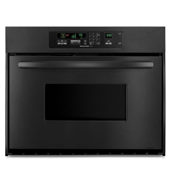 Kitchenaid KEBC147VBL Kitchenaid® 24-Inch Convection Single Wall Oven, Architect® Series Ii Handle - Black Hot on Sale