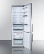 Summit FFBF181ESIM 24  Wide Bottom Freezer Refrigerator With Icemaker Hot on Sale