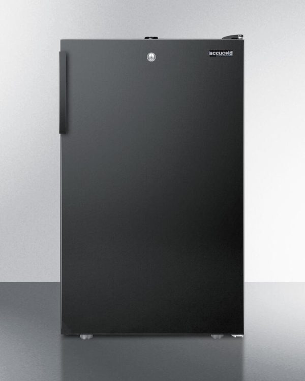 Summit FS408BL7ADA Commercially Listed Ada Compliant 20  Wide Counter Height All-Freezer, -20 C Capable With A Lock And Black Exterior Discount