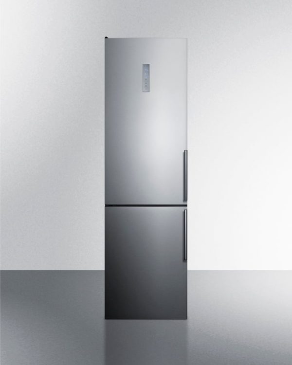 Summit FFBF192SSBIIMLHD 24  Wide Built-In Bottom Freezer Refrigerator With Icemaker For Cheap