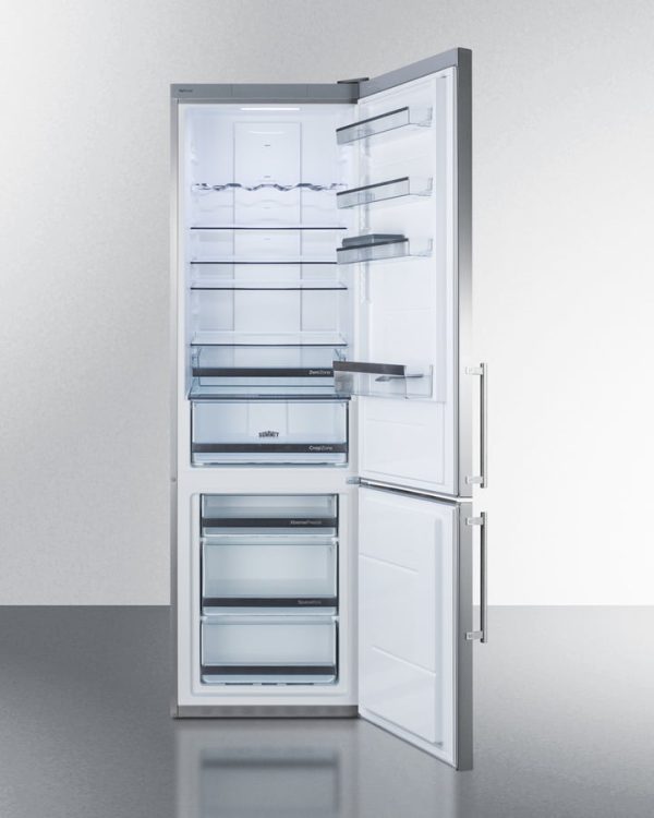 Summit FFBF181ESBI 24  Wide Built-In Bottom Freezer Refrigerator on Sale