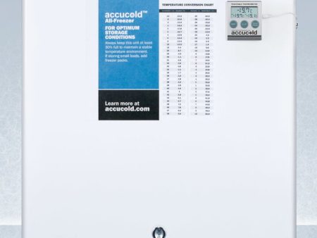 Summit FS24L7PLUS2 Compact Commercially Listed All-Freezer, Manual Defrost With A Lock And Nist Calibrated Thermometer on Sale