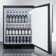 Summit FF7LBLPUBSSHV Commercially Approved Freestanding Craft Beer Pub Cellar With Digital Thermostat, Stainless Steel Door, Thin Handle, And Black Cabinet For Cheap