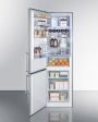 Summit FFBF192SSBILHD 24  Wide Built-In Bottom Freezer Refrigerator Online Hot Sale