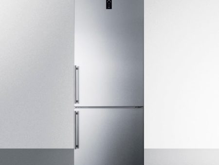 Summit FFBF249SSIM 24  Wide Bottom Freezer Refrigerator With Icemaker Fashion