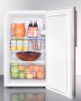 Summit FF511LBI7IF Commercially Listed 20  Wide Built-In Undercounter All-Refrigerator, Auto Defrost With A Lock And Integrated Door Frame For Full Overlay Panels Sale