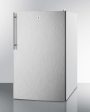 Summit FS407LSSHVADA Ada Compliant 20  Wide All-Freezer, -20 C Capable With A Lock, Stainless Steel Door, Thin Handle And White Cabinet Online now