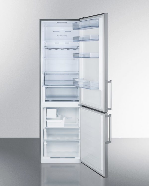 Summit FFBF192SSBIIM 24  Wide Built-In Bottom Freezer Refrigerator With Icemaker on Sale