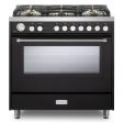 Verona VUFSGG365E Verona Ultima 36  Gas Range - Matte Black For Sale