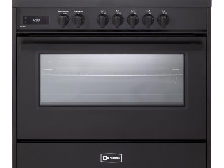 Verona VMFSIE365EE Verona Ult Midnight 36  Induction Range - Full Black For Cheap