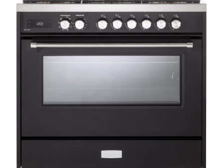 Verona VUFSGE365E Verona Ultima 36  Dual Fuel Range - Matte Black Fashion